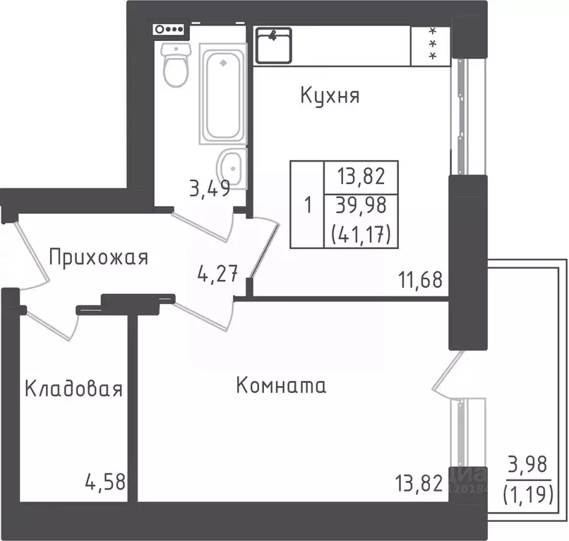 1-к кв. Московская область, Дмитровский городской округ, д. Рыбаки ... - Фото 0