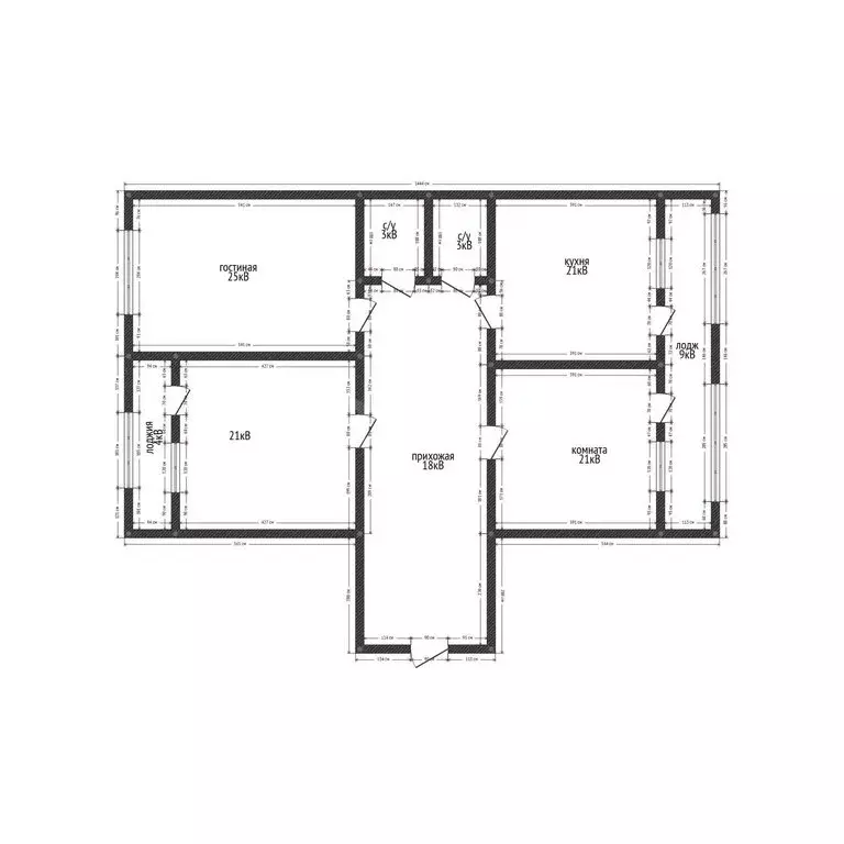 3-комнатная квартира: Каспийск, улица Амет-хан Султана, 25 (126 м) - Фото 1