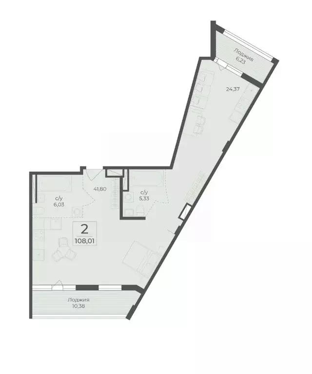 2-к кв. Крым, Ялта муниципальный округ, Массандра пгт Ботаника жилой ... - Фото 1