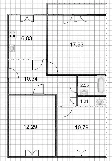 3-к кв. Ульяновская область, Ульяновск Отрадная ул., 52 (63.5 м) - Фото 2