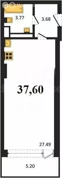 1-комнатная квартира: Севастополь, Парковая улица, 5 (37.6 м) - Фото 1