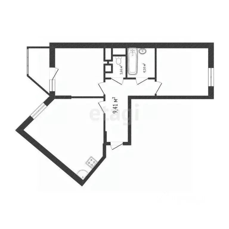 2-к кв. Ханты-Мансийский АО, Сургут ул. Семена Билецкого, 5 (55.7 м) - Фото 1
