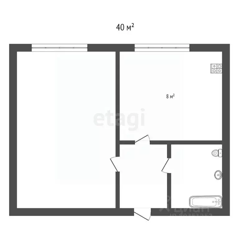 1-к кв. Ставропольский край, Железноводск ул. Суворова (40.0 м) - Фото 1