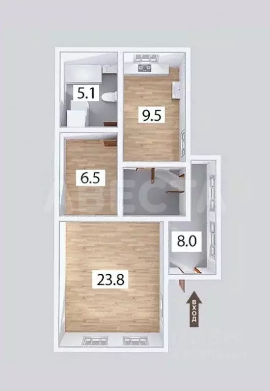 Дом в Омская область, Омск ул. 2-я Дачная (48 м) - Фото 2