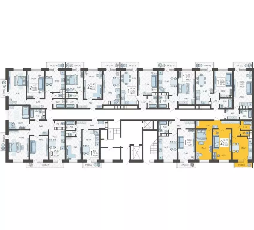 2-комнатная квартира: Краснодар, микрорайон 9-й километр, Ярославская ... - Фото 2
