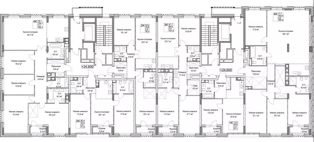 3-комнатная квартира: Нижний Новгород, Новая улица, 38 (101 м) - Фото 2