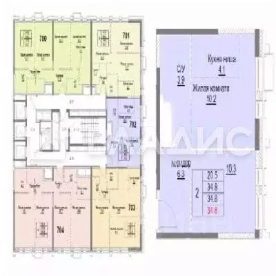 2-к кв. Москва Шарикоподшипниковская ул., 11С4 (34.8 м) - Фото 2