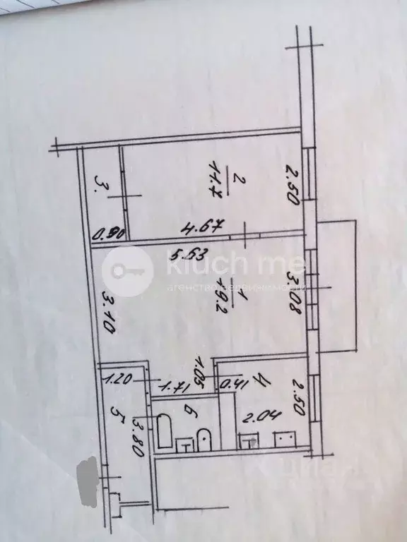 2-к кв. Татарстан, Казань ул. Дементьева, 35 (46.0 м) - Фото 2