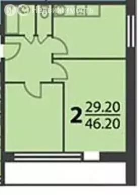 2-комнатная квартира: Москва, улица Маршала Тухачевского, 42к3 (46 м) - Фото 1