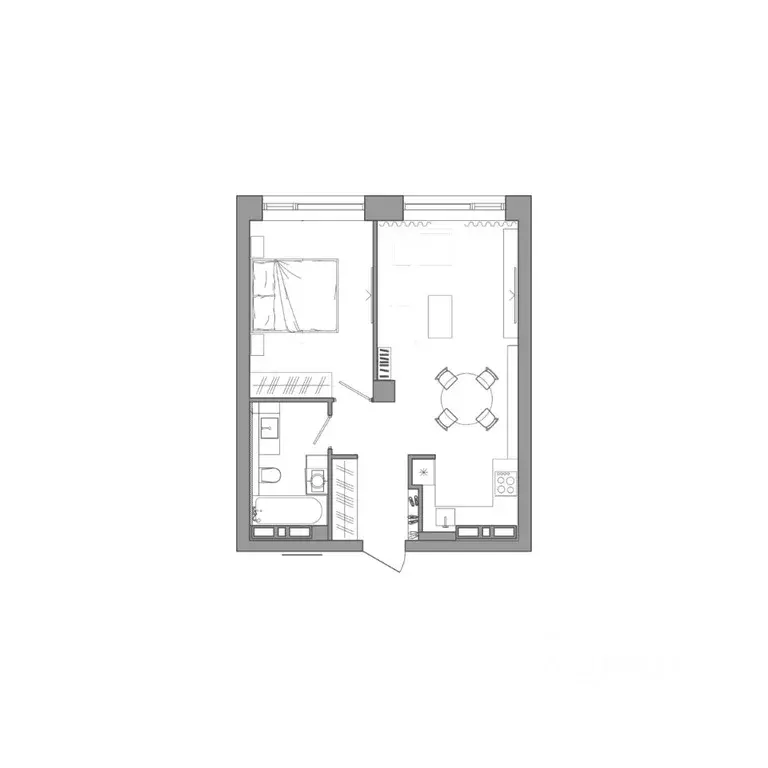 1-к кв. Приморский край, Владивосток ул. Маковского, 55к4 (45.2 м) - Фото 1