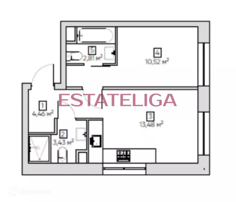 Продаётся 1-к квартира, 34.7 м - Фото 0