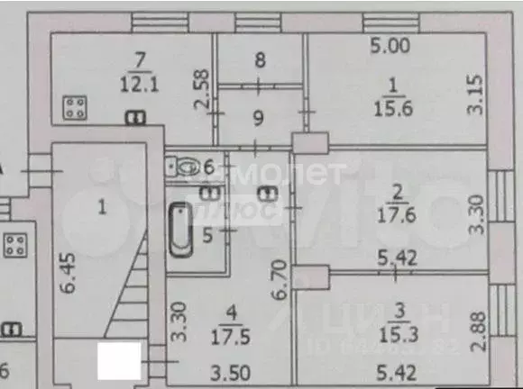 3-к кв. Вологодская область, Вологда Пролетарская ул., 73 (89.5 м) - Фото 2