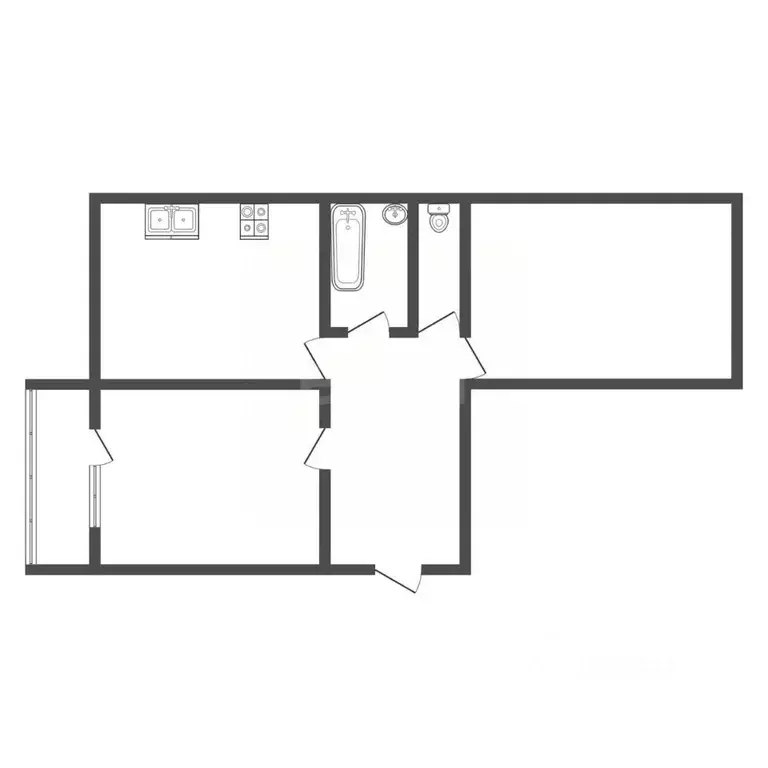 2-к кв. Владимирская область, Ковров Долинная ул., 1 (48.0 м) - Фото 1