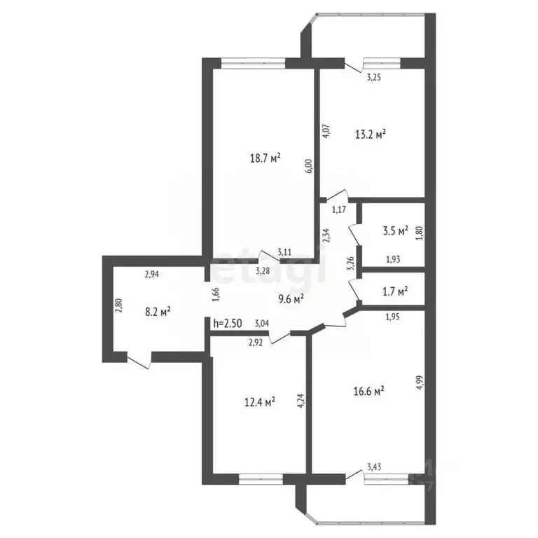 3-к кв. Амурская область, Благовещенск Амурская ул., 236 (83.9 м) - Фото 2