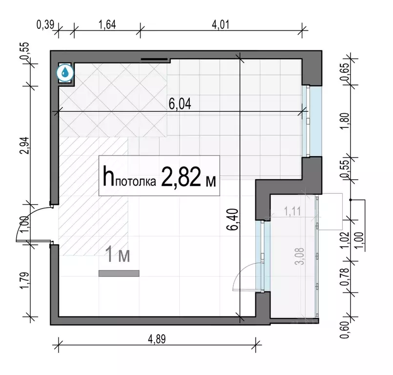 1-к кв. Московская область, Пушкино ул. Антона Ветчинова, 3к1 (33.2 м) - Фото 1