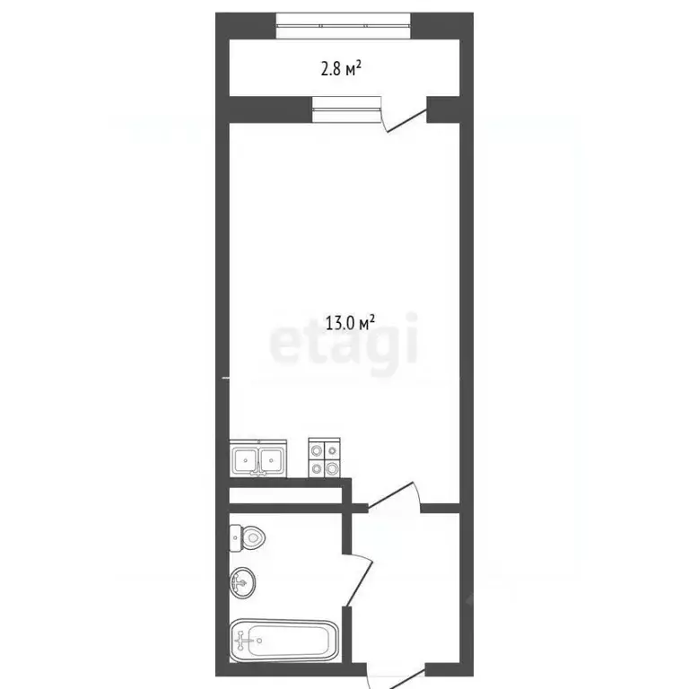 Студия Мордовия, Саранск ул. Анны Лусс, 7В (29.4 м) - Фото 1