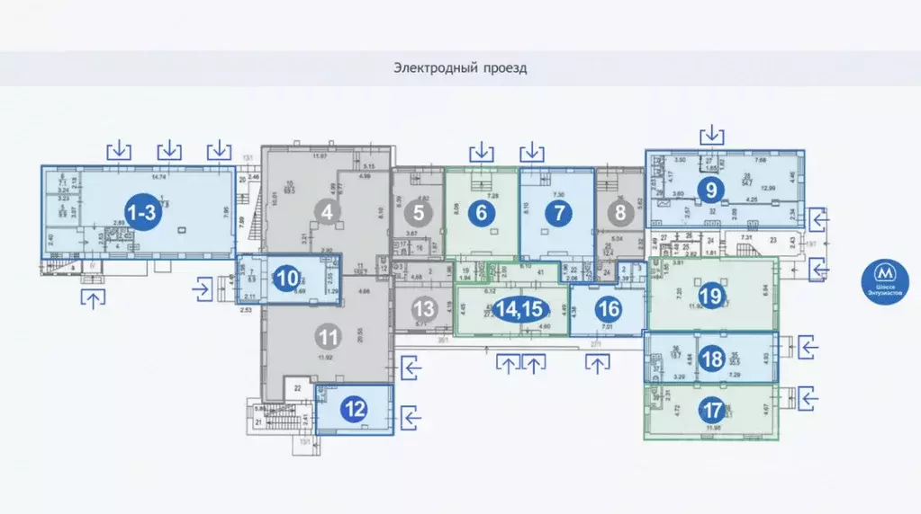 Торговая площадь в Москва Электродный проезд, 16 (140 м) - Фото 2