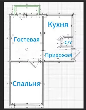 2-к. квартира, 45,7 м, 5/5 эт. - Фото 0