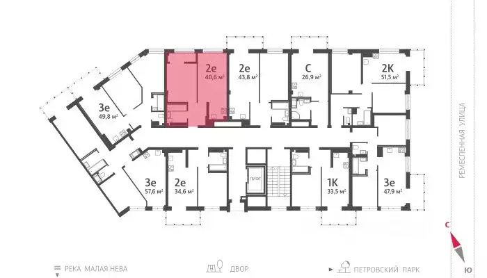 1-к кв. Санкт-Петербург Ремесленная ул., 15 (40.6 м) - Фото 1