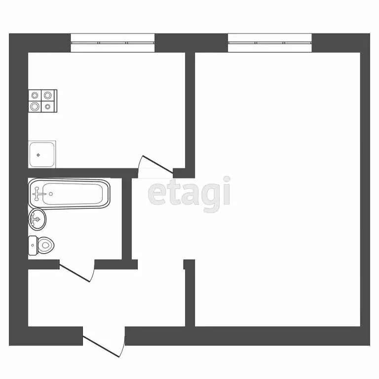 1-комнатная квартира: Саранск, проспект 70 лет Октября, 167к1 (34.7 м) - Фото 1