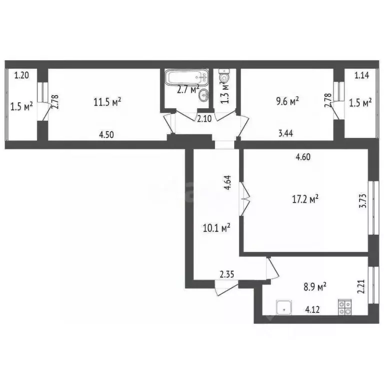 3-к кв. Башкортостан, Стерлитамак Михайловский мкр, ул. Шафиева, 39 ... - Фото 0