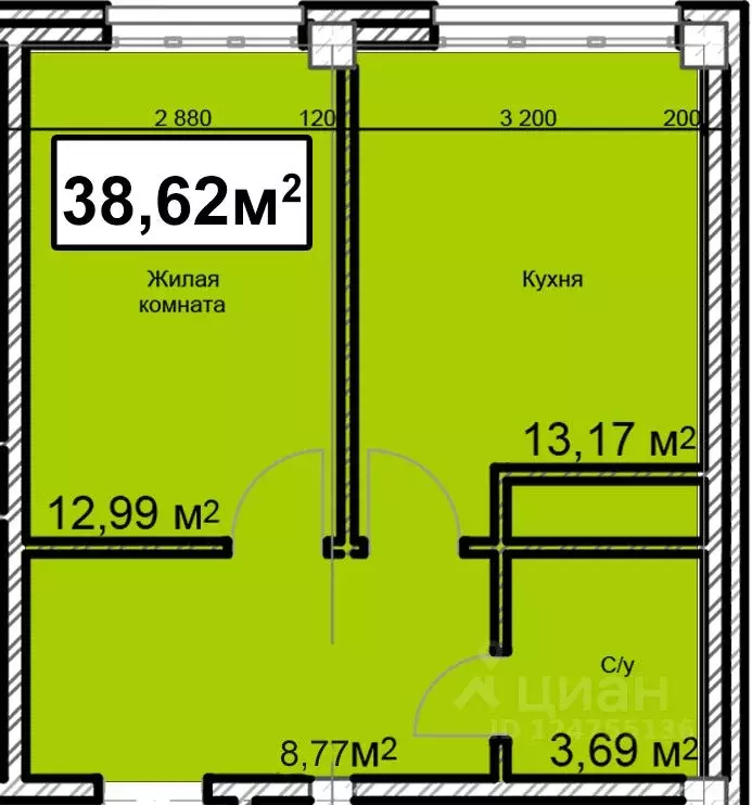 1-к кв. Ставропольский край, Ессентуки ул. Благодатная, 22к1 (38.62 м) - Фото 0