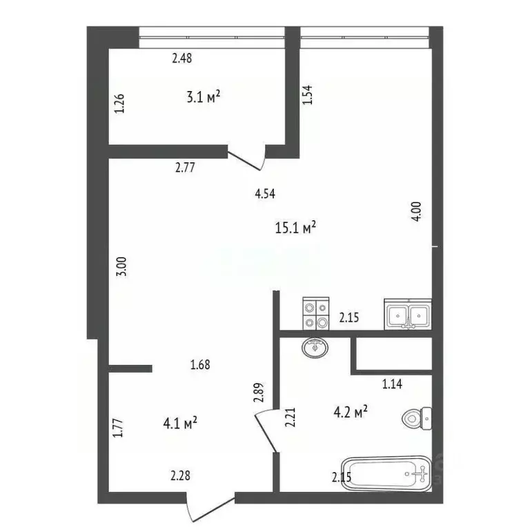 Студия Тюменская область, Тюменский муниципальный округ, д. Патрушева ... - Фото 2