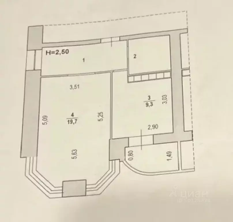 1-к кв. Волгоградская область, Волгоград ул. Маршала Еременко, 44 ... - Фото 2