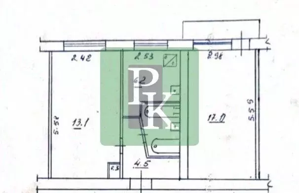 2-к кв. Севастополь просп. Победы, 58 (45.0 м) - Фото 1