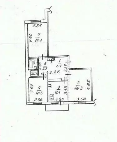 3-к кв. Липецкая область, Липецк ул. П.А. Папина, 31Б (64.7 м) - Фото 2