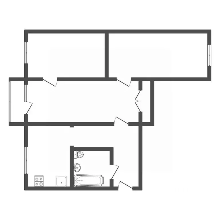 3-к кв. Тульская область, Тула ул. Металлургов, 53 (48.8 м) - Фото 1