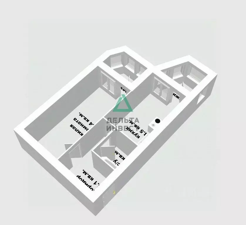 1-к кв. Башкортостан, Уфа ул. Правды, 1 (35.9 м) - Фото 2