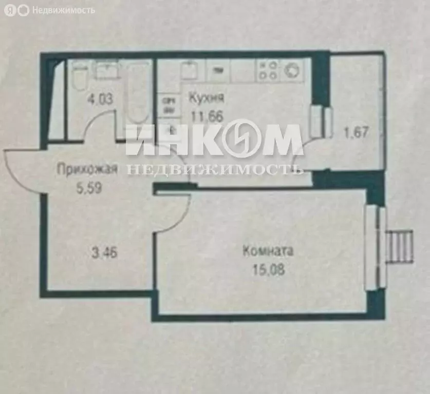 1-комнатная квартира: Одинцово, Северная улица, 5к1 (40.1 м) - Фото 2