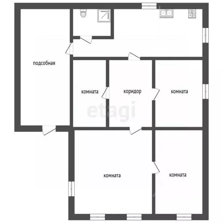 Дом в Саратовская область, Балашов ул. Белозерцева, 19 (61 м) - Фото 1