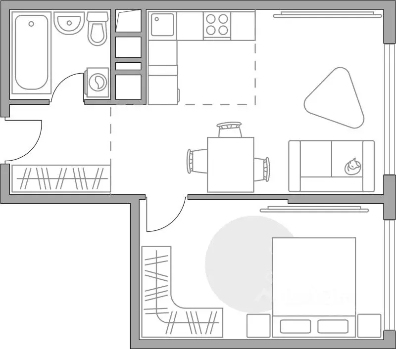 2-к кв. Московская область, Долгопрудный Гранитный мкр, Бригантина ... - Фото 1