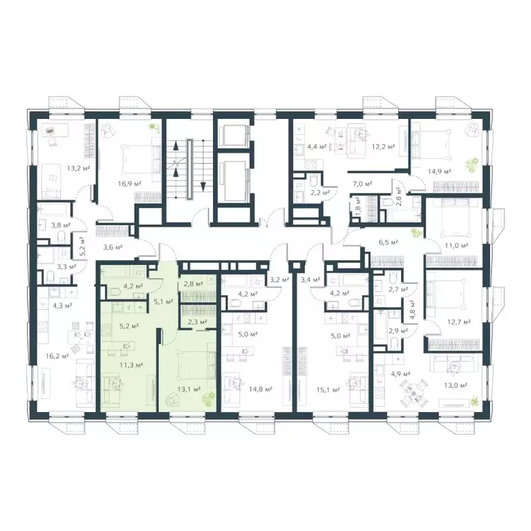 2-к кв. Приморский край, Владивосток Дом на Востоке жилой комплекс, ... - Фото 2