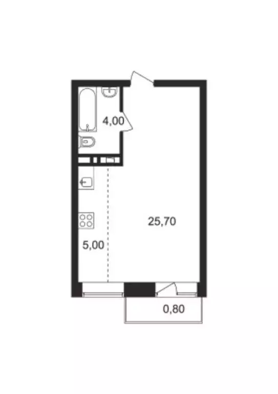 Квартира-студия: Ногинск, Юбилейная улица, 14Б (34.7 м) - Фото 0