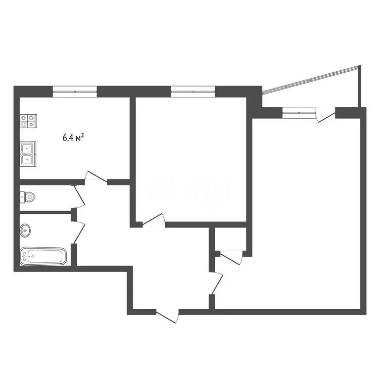 2-комнатная квартира: Москва, Каширское шоссе, 132к1 (45.2 м) - Фото 0