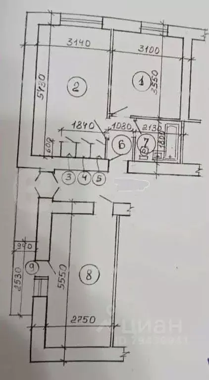 3-к кв. Адыгея, Майкоп ул. Димитрова, 18 (48.9 м) - Фото 1