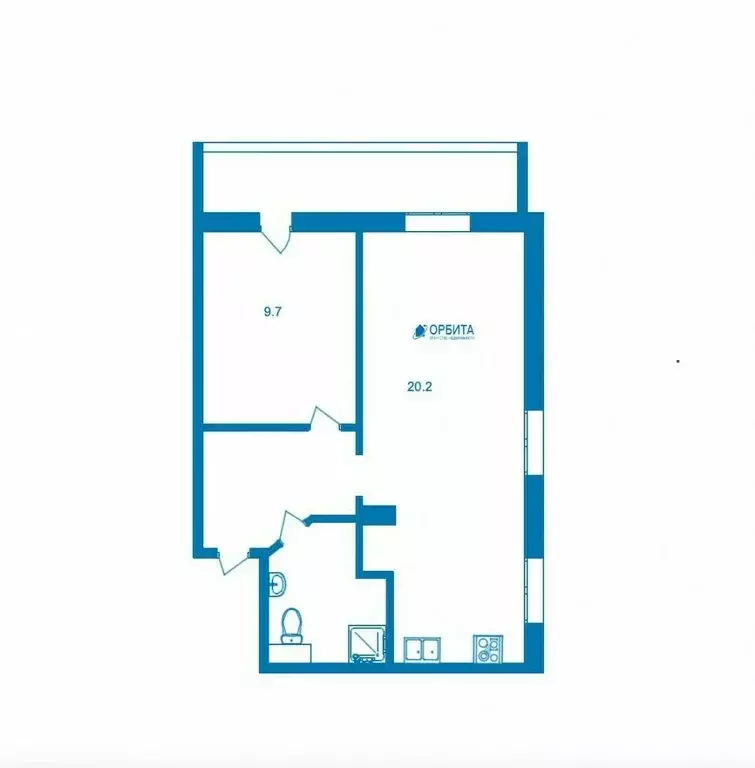 1-комнатная квартира: Тюмень, улица Муравленко, 3к1 (38.6 м) - Фото 1