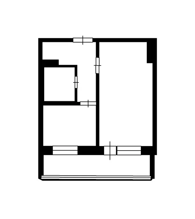 2-комнатная квартира: Северск, улица Славского, 26 (34.26 м) - Фото 0