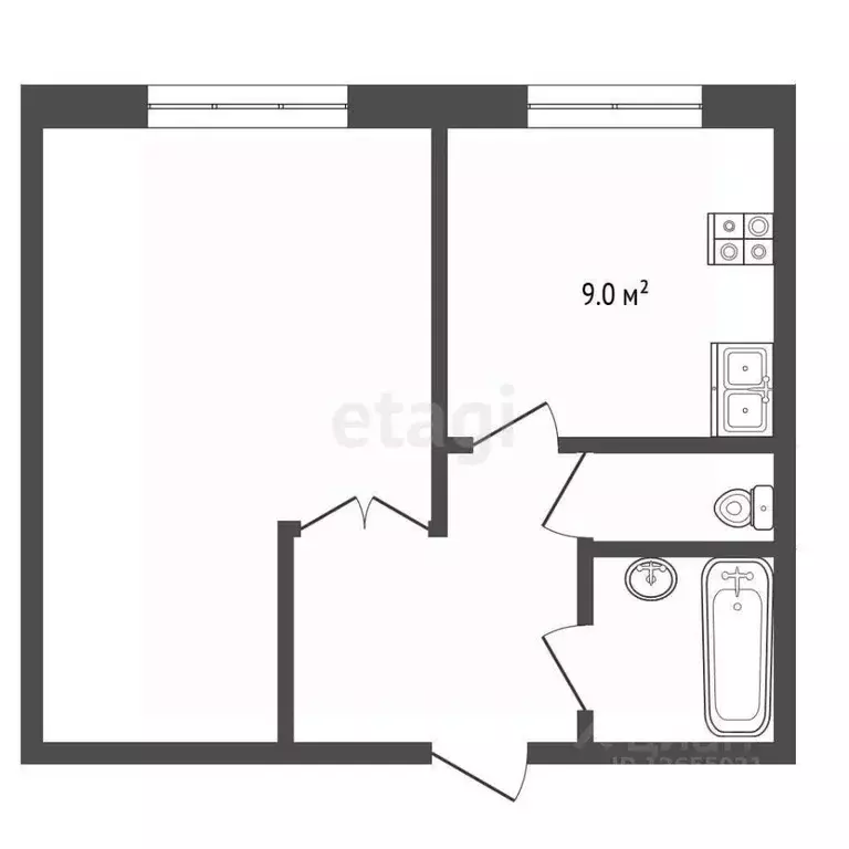 1-к кв. Костромская область, Кострома пос. Новый, ул. Ивана Нечаева, 6 ... - Фото 1