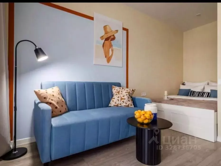 Студия Краснодарский край, Сочи Бытха мкр, ул. Ясногорская, 16/2к8 ... - Фото 1