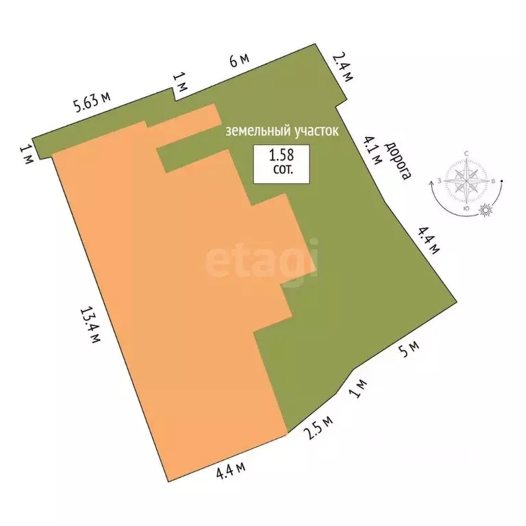 Дом в Крым, Феодосия пер. Бульварный (124 м) - Фото 1