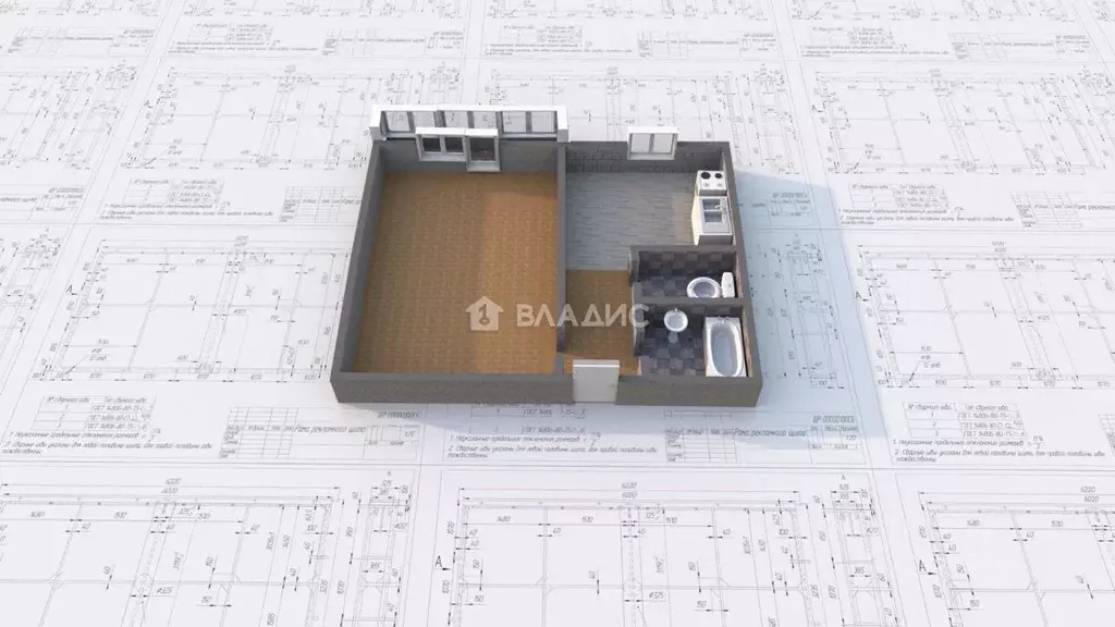 1-к кв. Иркутская область, Ангарск 89-й кв-л, 28 (36.3 м) - Фото 2