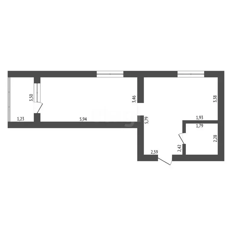 1-комнатная квартира: Благовещенск, Северная улица, 170 (48.4 м) - Фото 0
