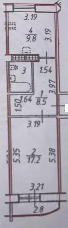 1-к кв. Санкт-Петербург просп. Луначарского, 78к5 (40.0 м) - Фото 2