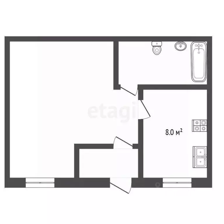 1-к кв. Ростовская область, Неклиновский район, Андреево-Мелентьевское ... - Фото 2