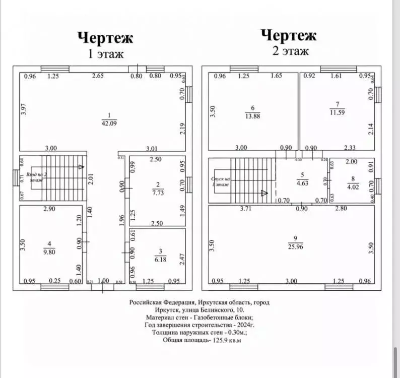 Дом в Иркутская область, Иркутск ул. Белинского, 10/2 (126 м) - Фото 1
