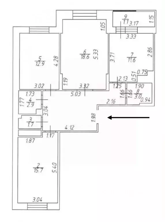 3-к кв. Татарстан, Казань ул. Мустая Карима, 3 (83.0 м) - Фото 1
